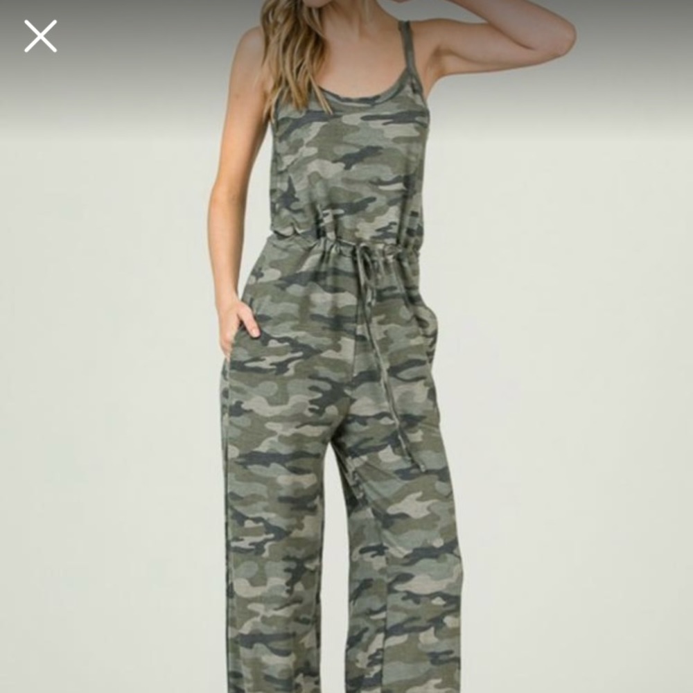 Brand new camo jumpsuit